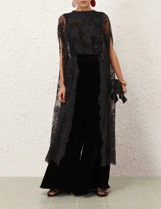 Valiant Lace Caped Top