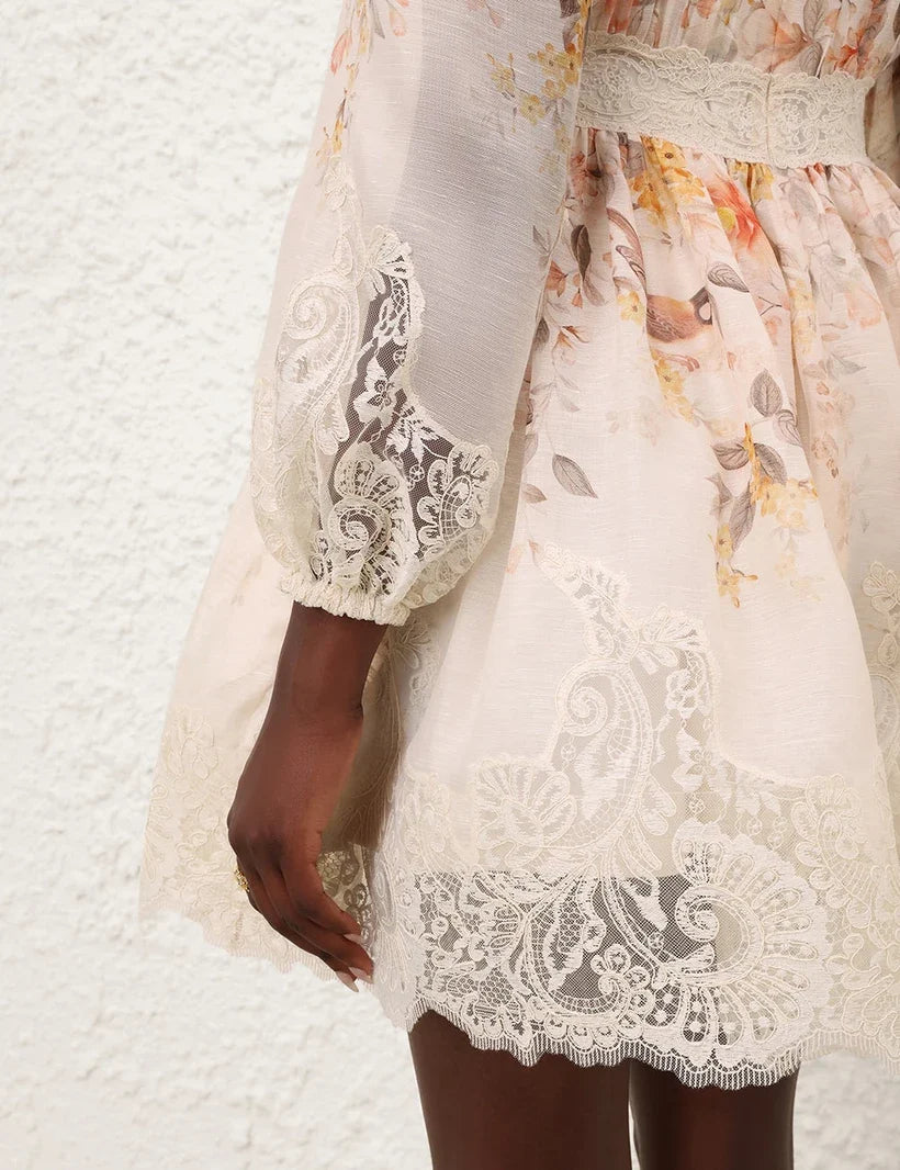 Luna Lace Lantern Dress