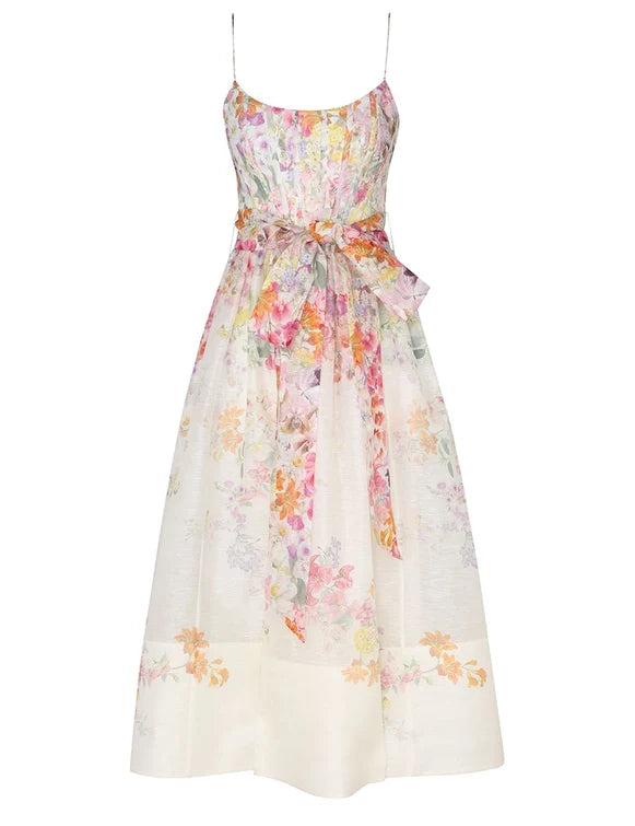 Natura Corset Midi Dress Style