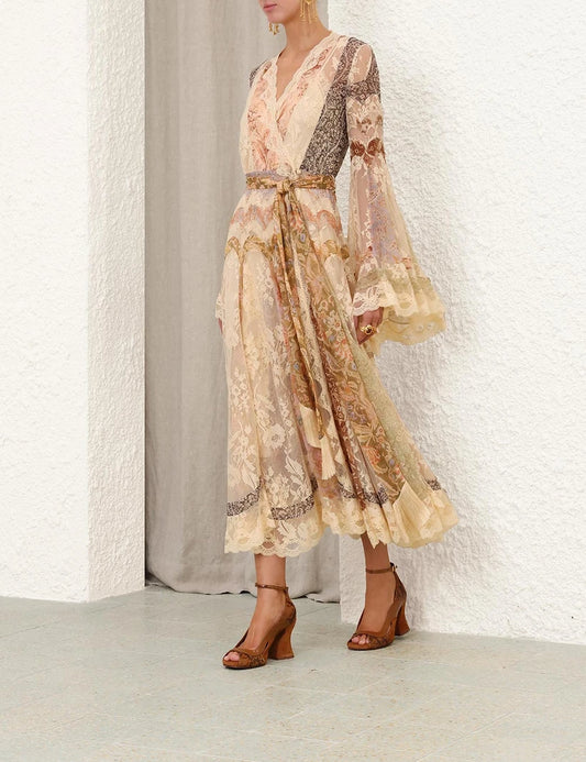 Valiant Panelled Wrap Dress
