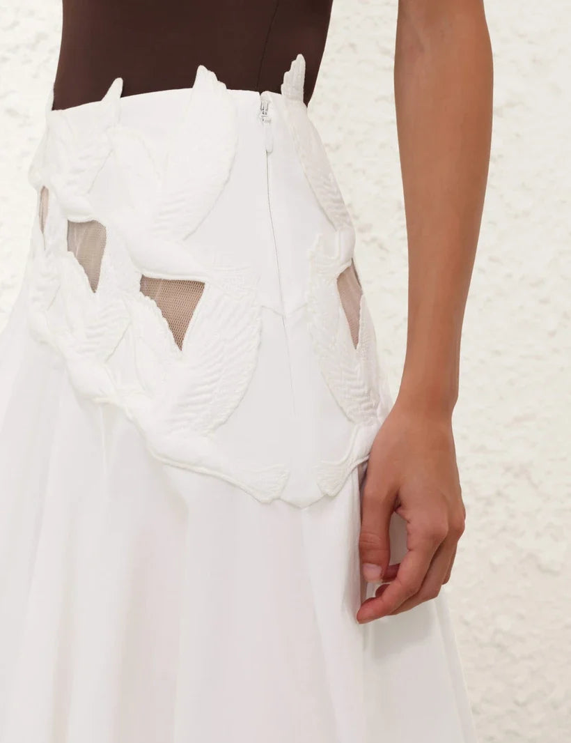 Luna Applique Maxi Skirt