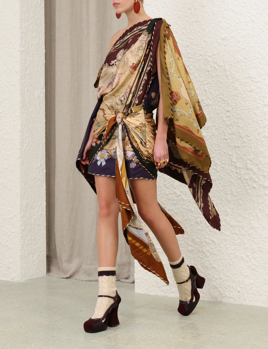 Valiant Draped Scarf Dress