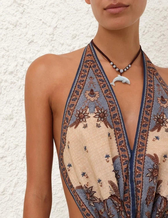 Ascension Plunge Halter Maxi