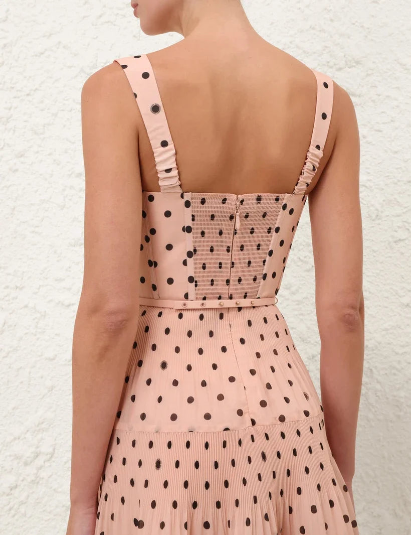 Pleated Draped Mini Dress