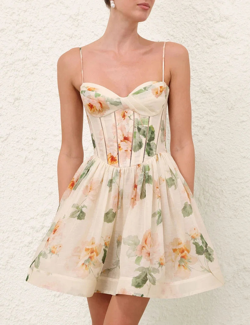 Carousel Corset Mini Dress
