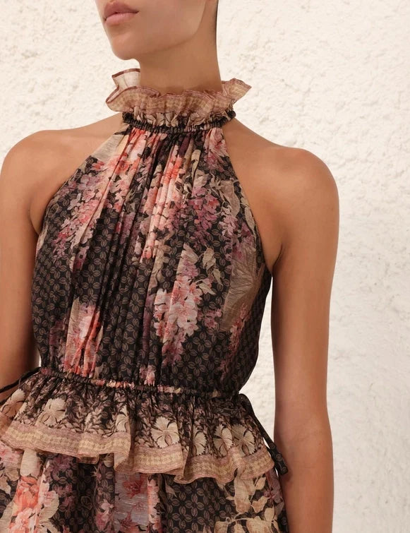 Illuminate Halter Mini Dress