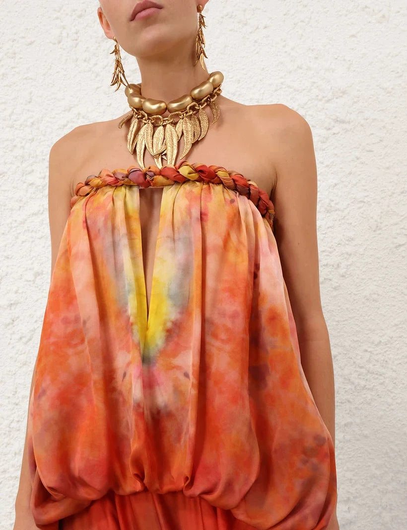 Luna Twist Bandeau Gown