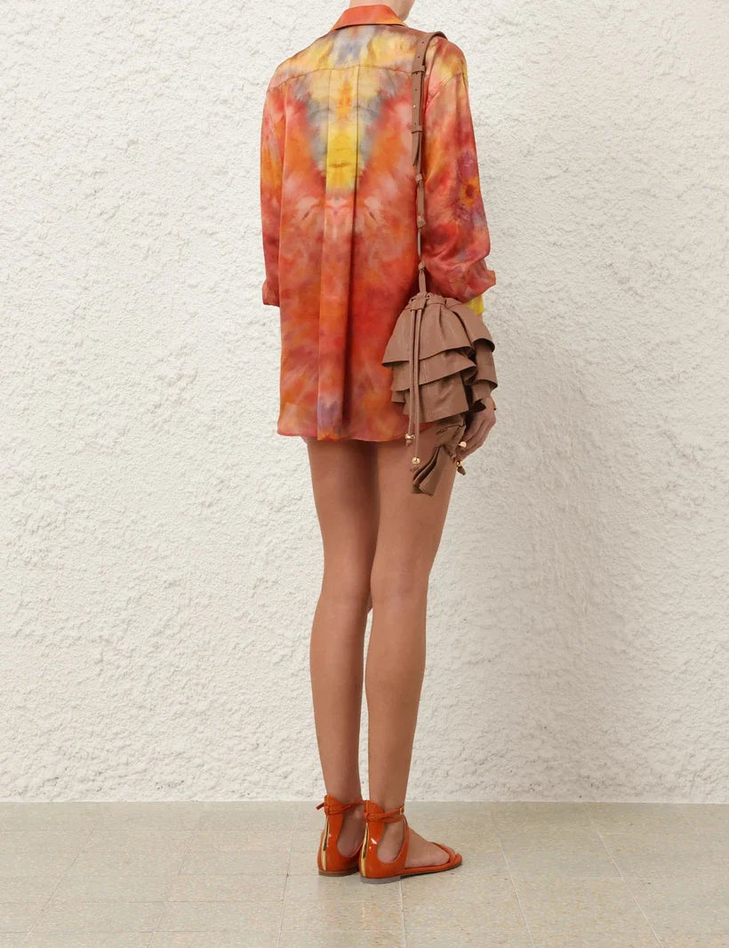 Alchemy Relaxed Satin Shirt & Short Set