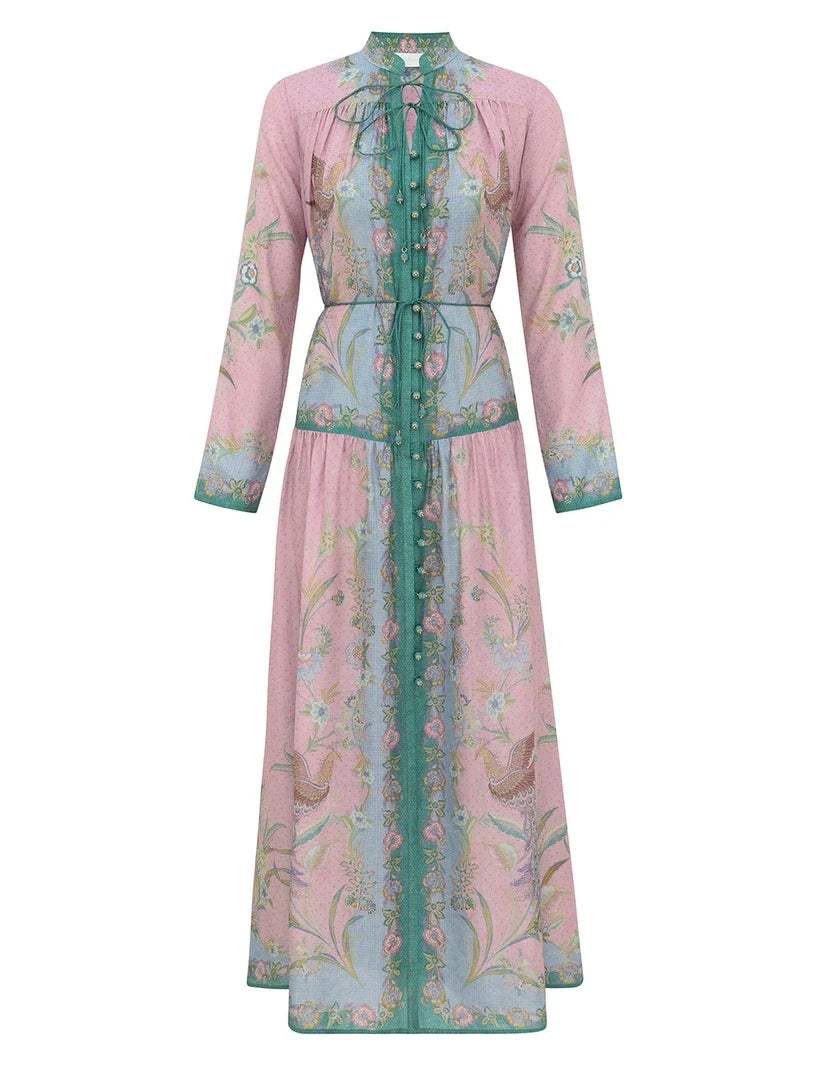 Indra Long Sleeve Maxi Dress
