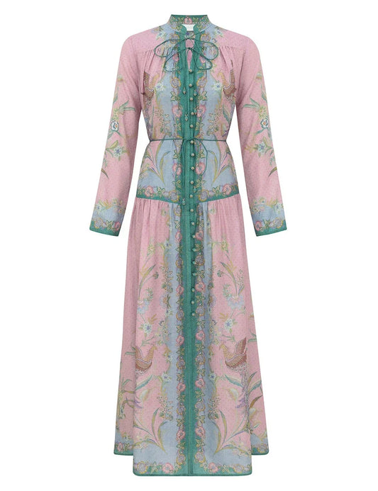 Indra Long Sleeve Maxi Dress