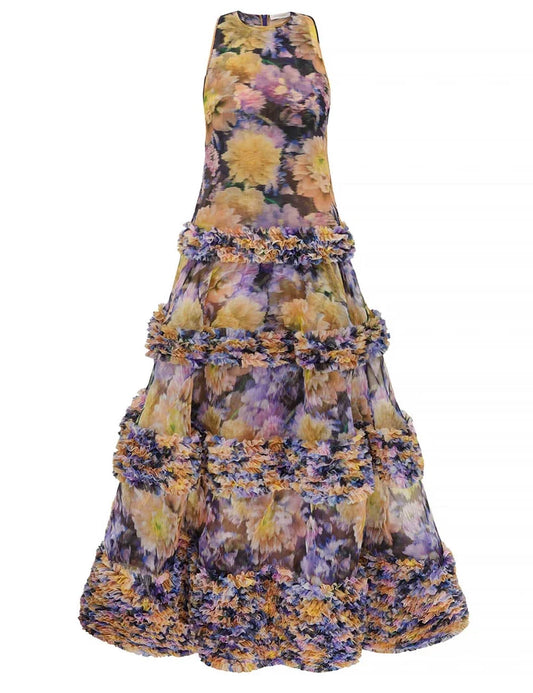 Luna Ruffle Maxi Dress