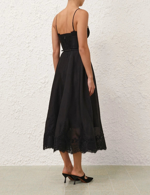 Hypnotic Lace Trim Gown