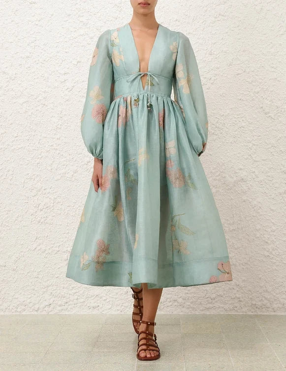 Illuminate Drawn Billow Dress