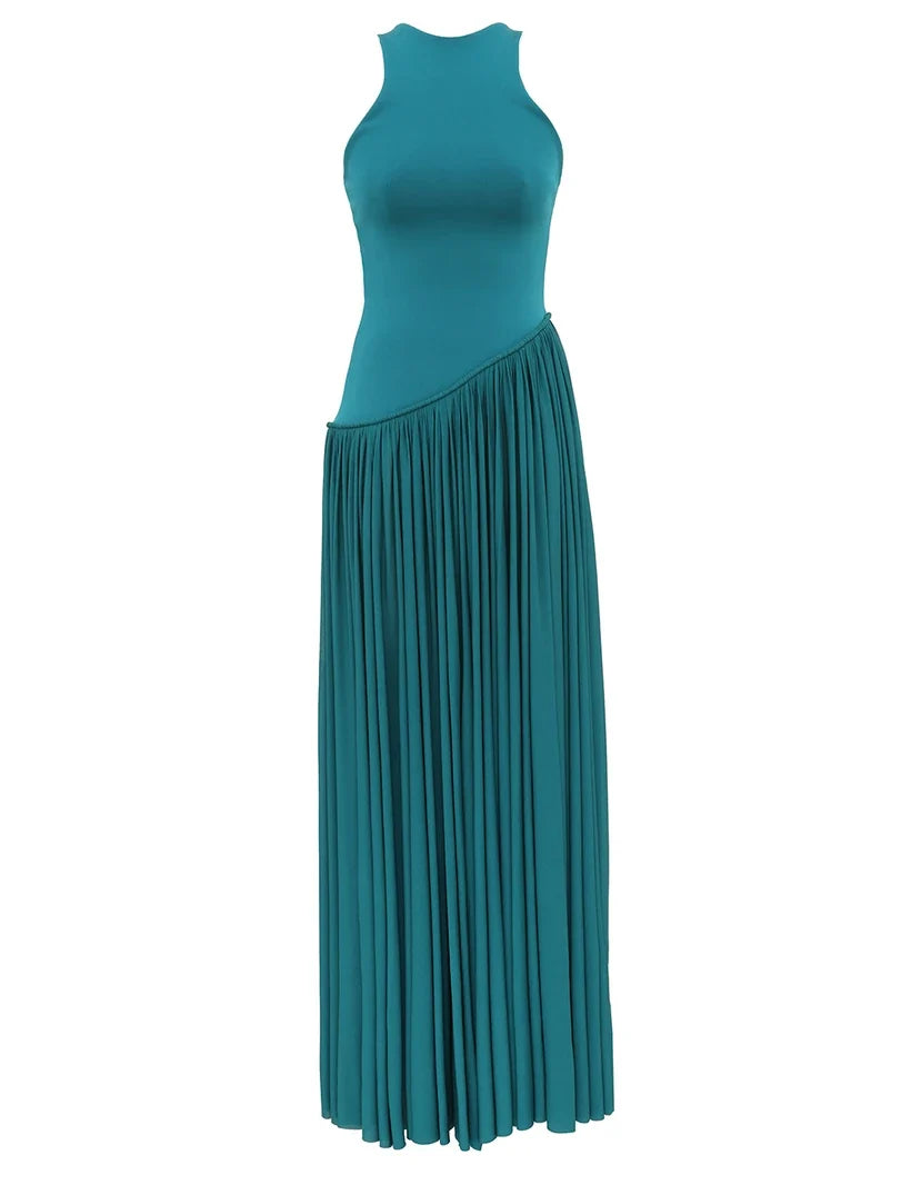 Luna Asymmetric Jersey Dress