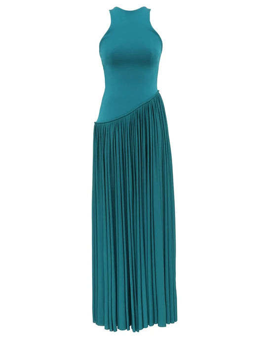 Luna Asymmetric Jersey Dress