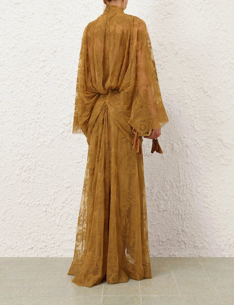 Ascent Batwing Lace Gown