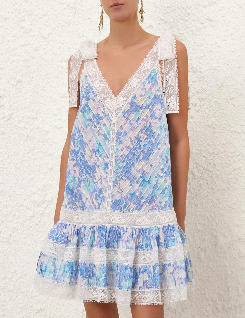 Solstice Lantern Mini Dress