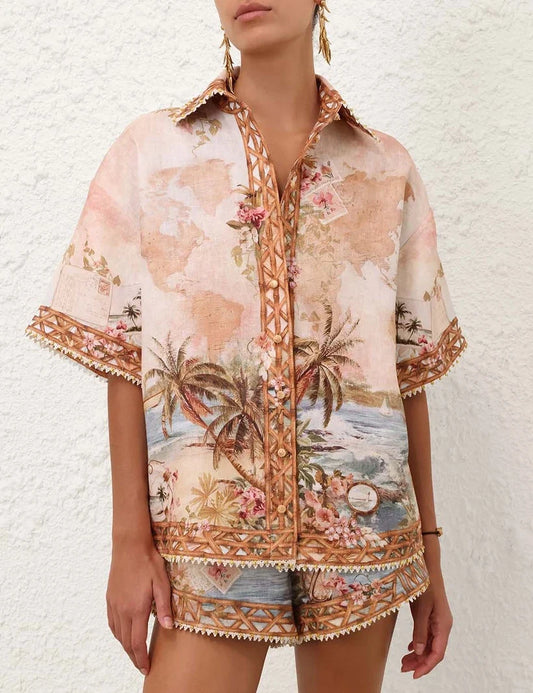 Mahon Shirt & relaxed short set
