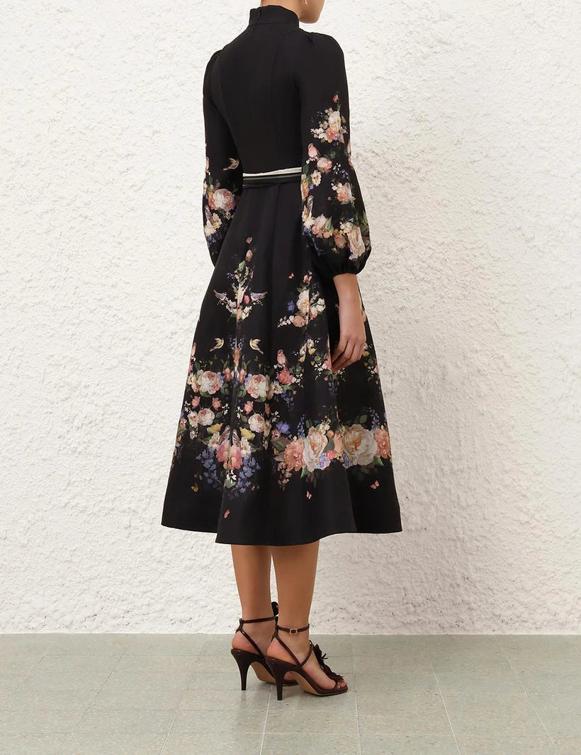 Valiant Button Midi Dress