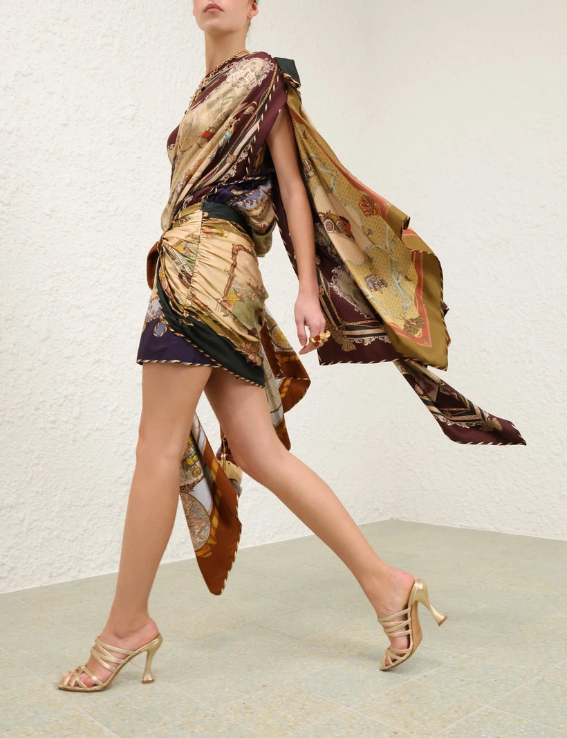 Valiant Draped Scarf Dress