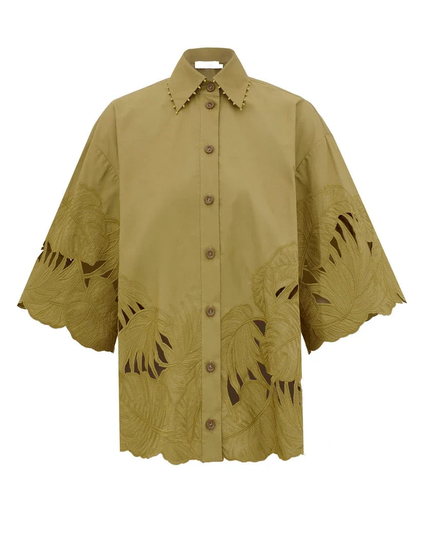 Mahon Embroidered Shirt & Pant Set