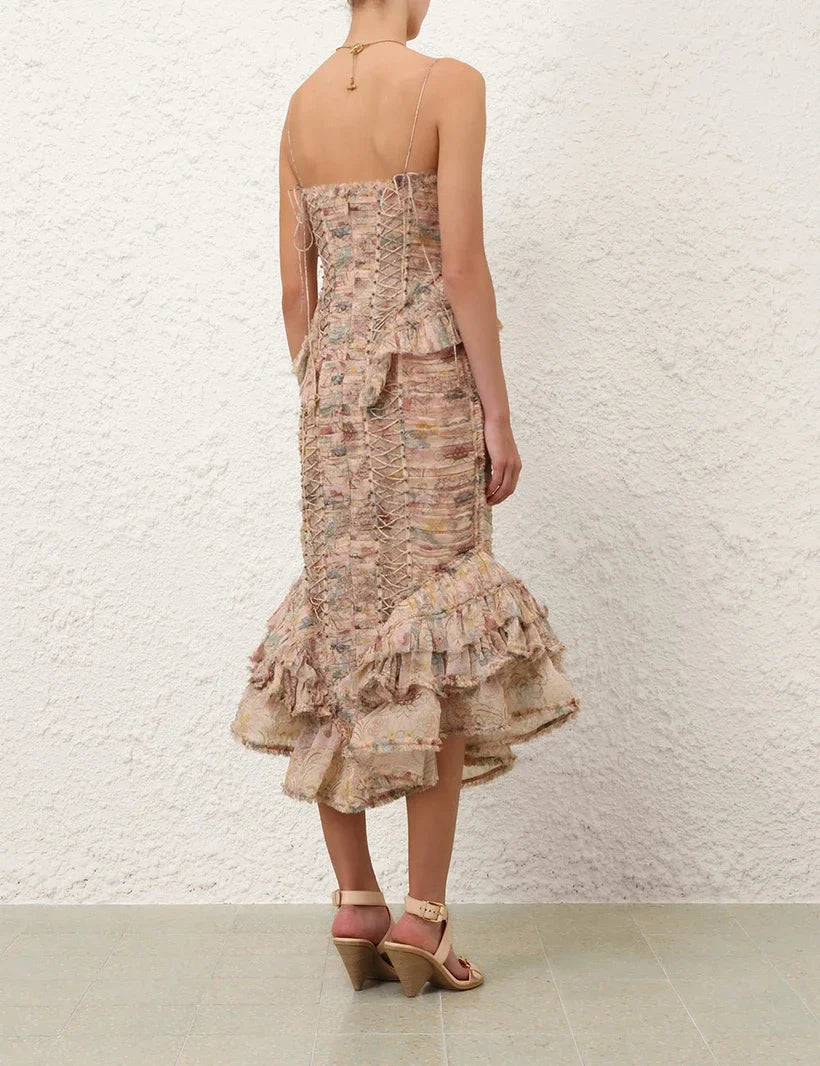 Rebellion Frayed Midi Dress