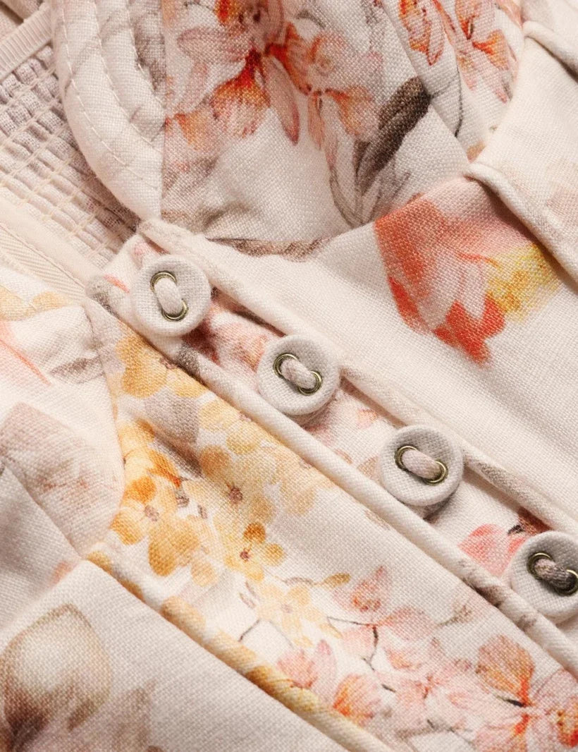 Luna Buttoned Picnic Dress