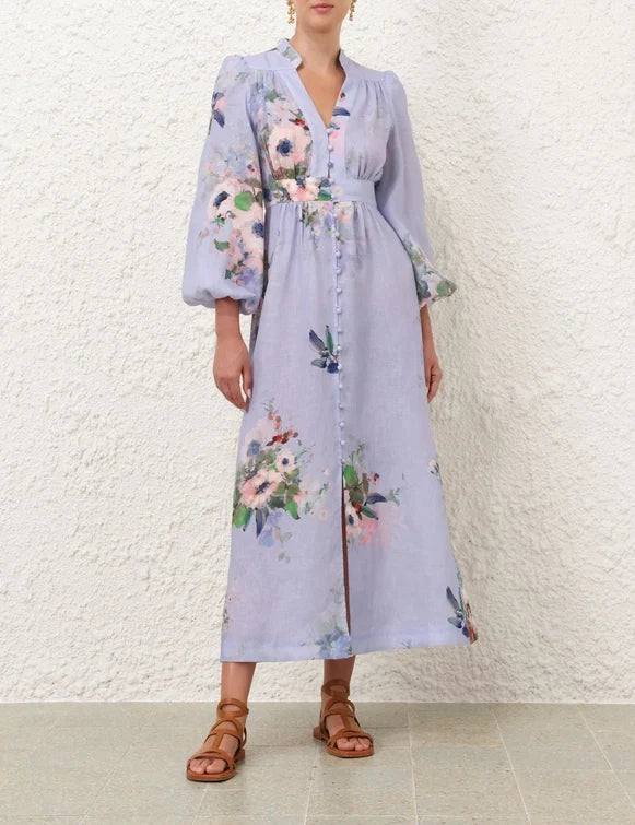 Everley Plunge Midi Dress