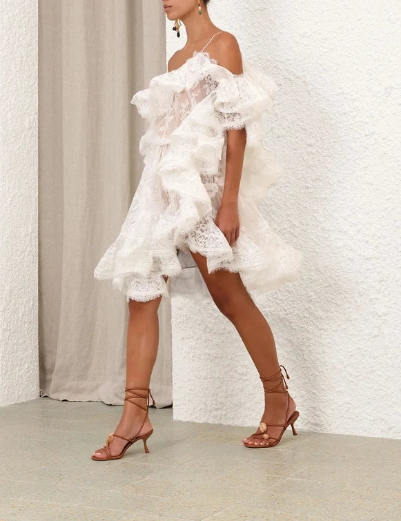 Dawning Lace Mini Dress