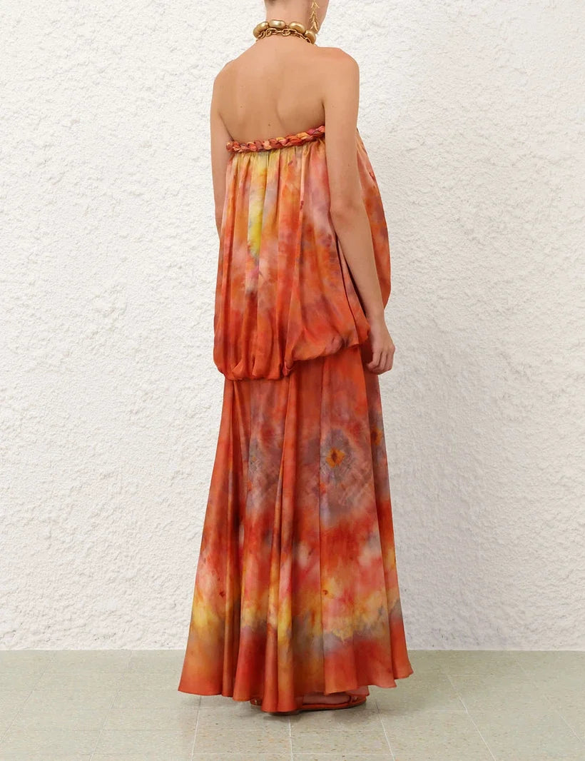 Luna Twist Bandeau Gown
