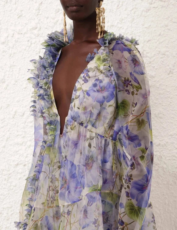 Natura Flower Midi Dress