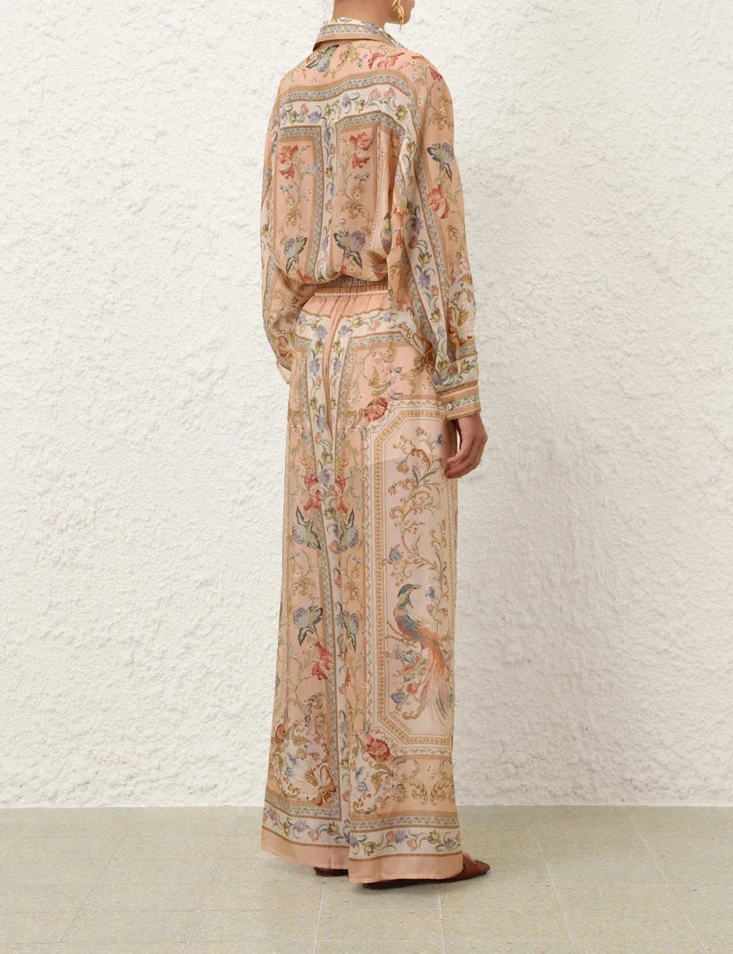 Roselight Relaxed Shirt & Blouse Set