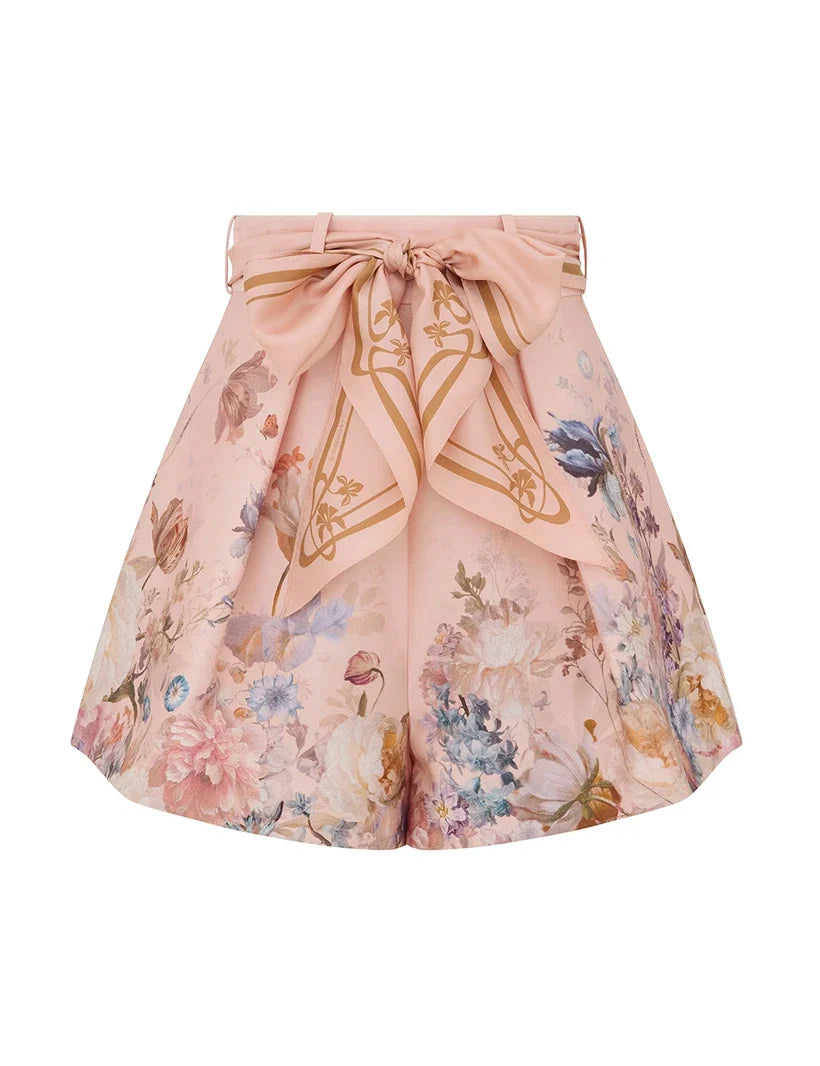Valiant Billow Blouse & Tuck Short Set