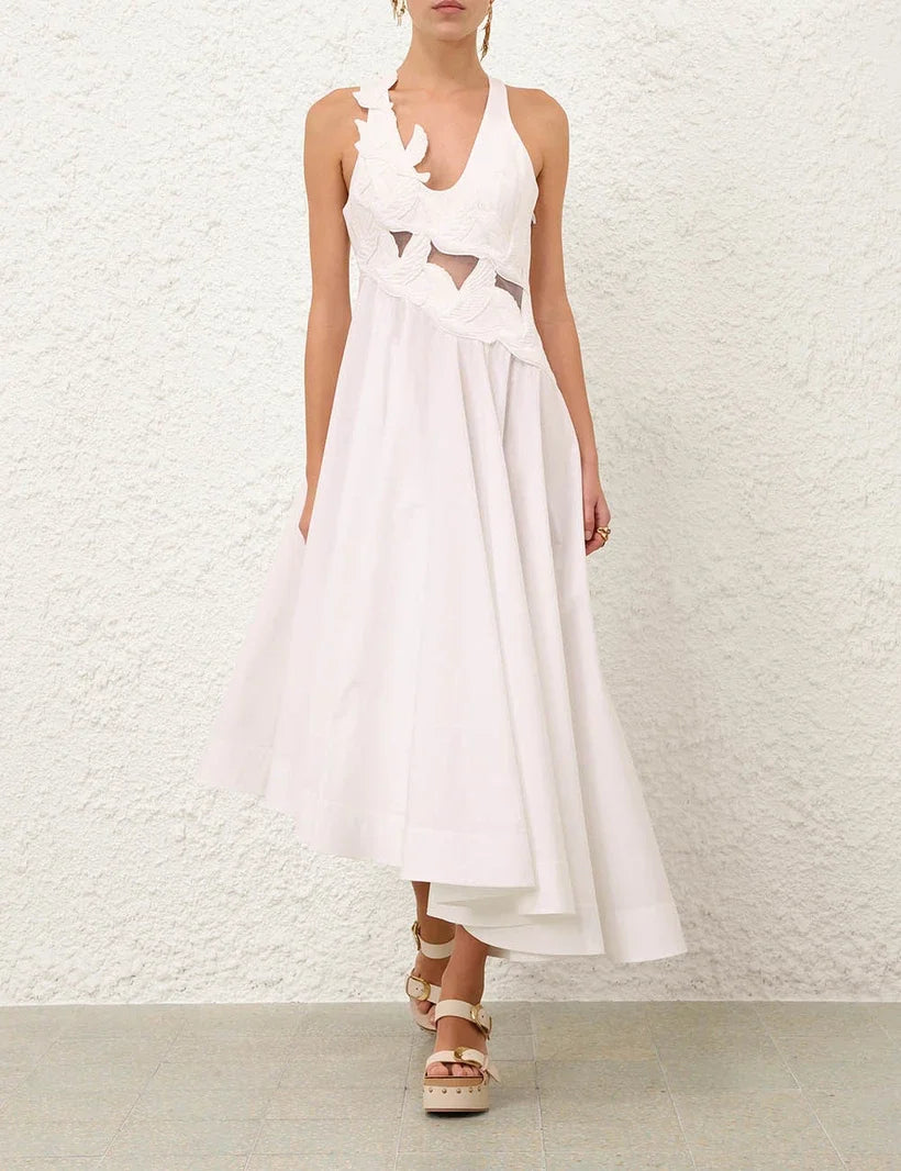 Luna Applique Midi Dress