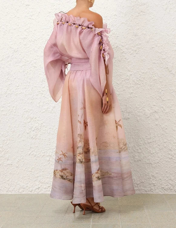 Dawning Ruffle Maxi Dress