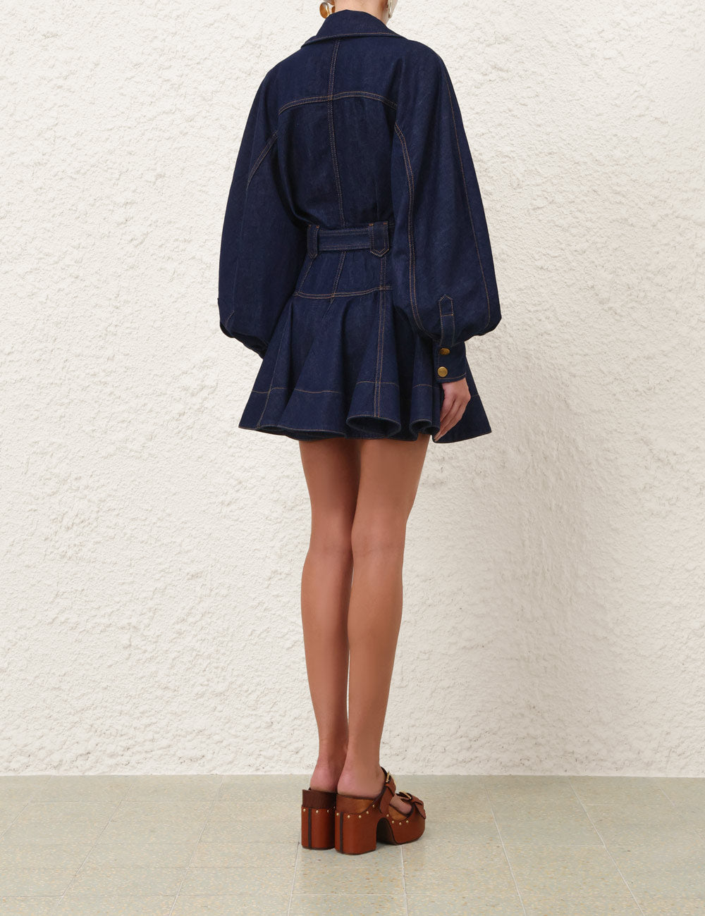 Luna Denim Utility Mini Dress