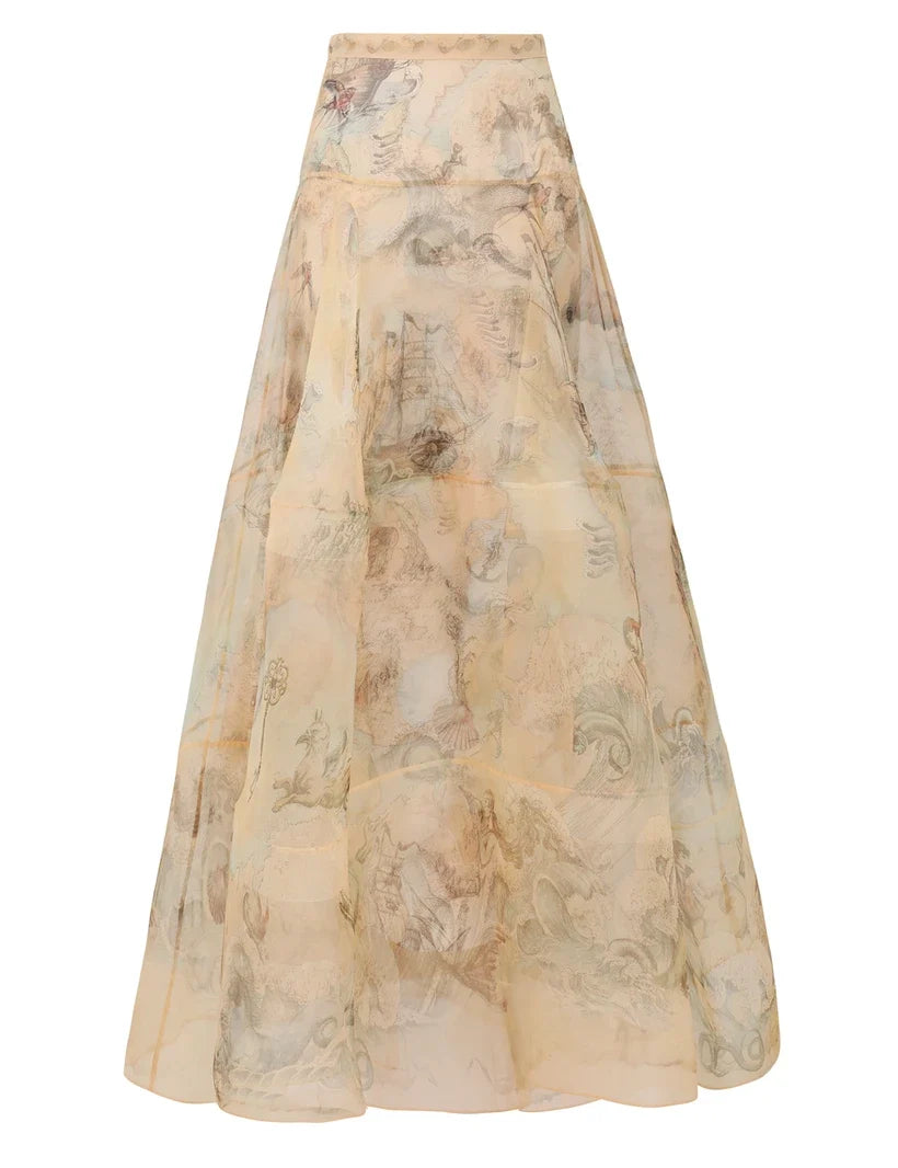 Rebellion Body Shirt & Lantern Maxi Skirt Set