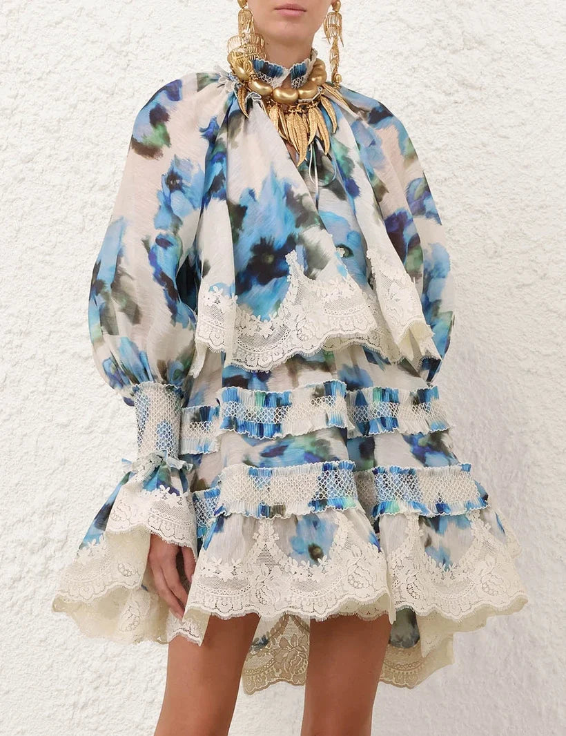 Alchemy Shirred Mini Dress