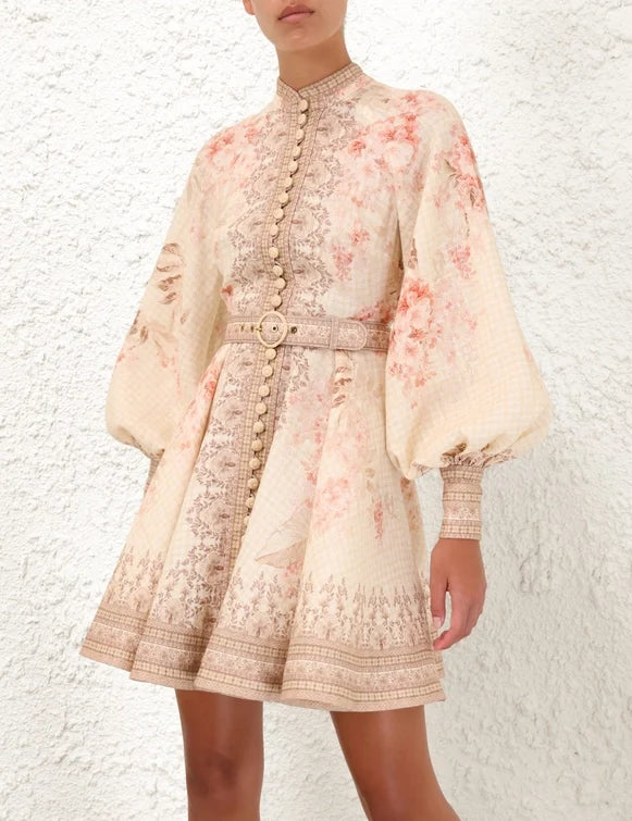 Illuminate Buttoned Mini Dress