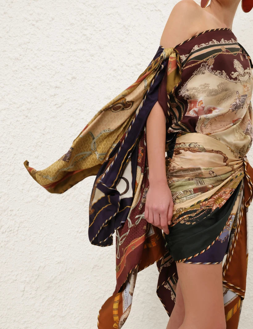 Valiant Draped Scarf Dress