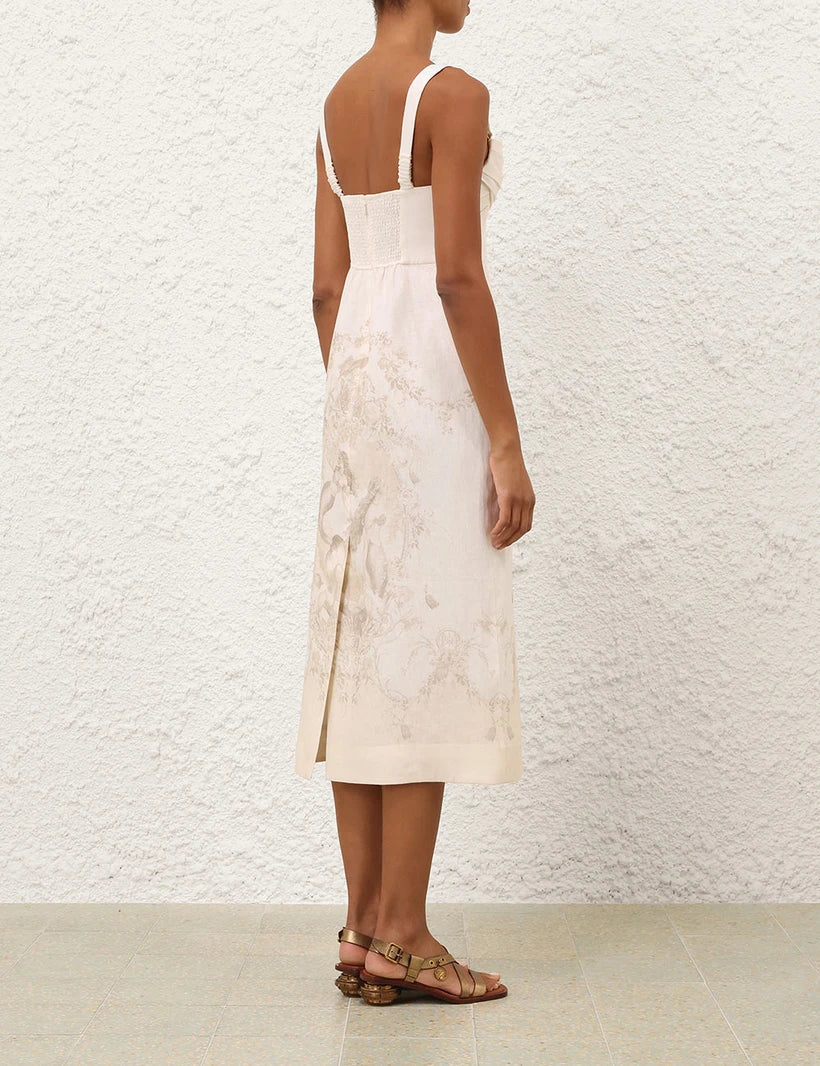Drape Midi Dress