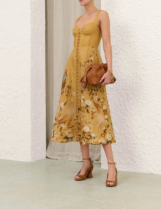 Momentum Corded Midi Dress
