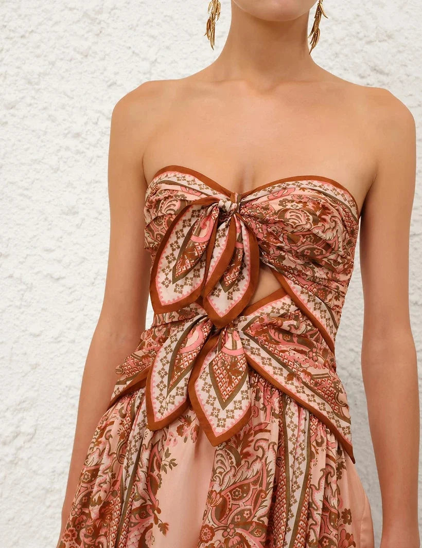 Aster Scarf Midi Dress