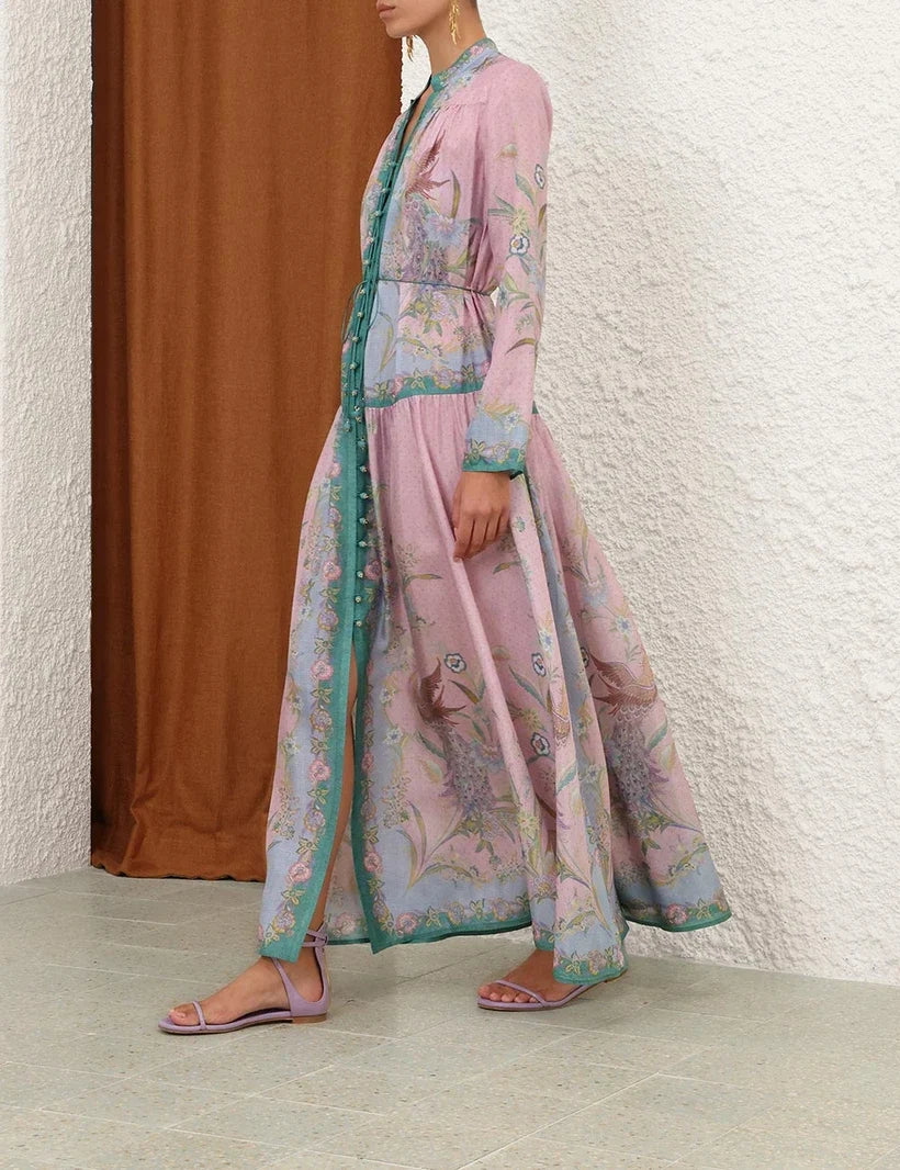 Indra Long Sleeve Maxi Dress