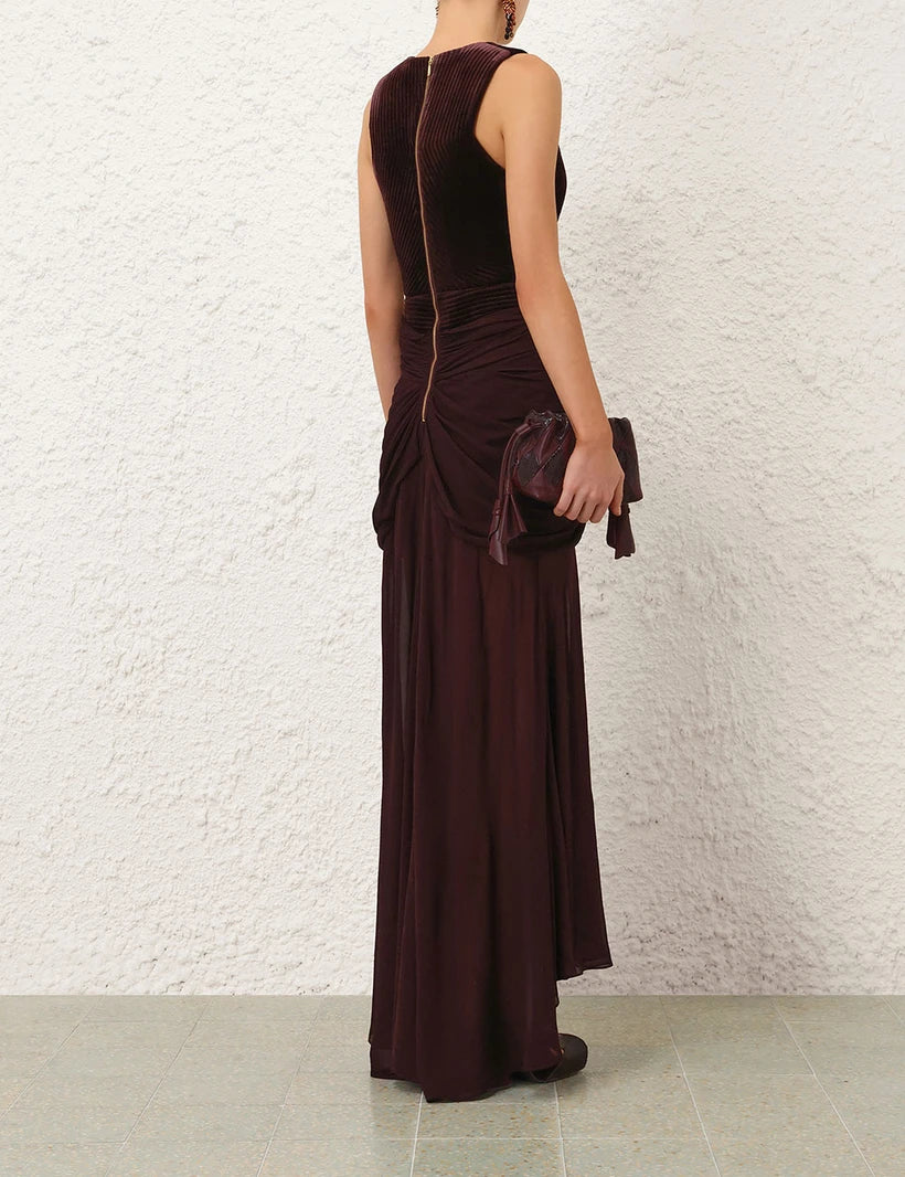 Valiant Draped Slinky Gown