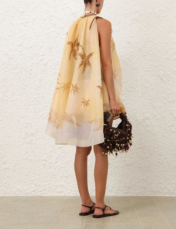 Balance Plunge Mini Dress
