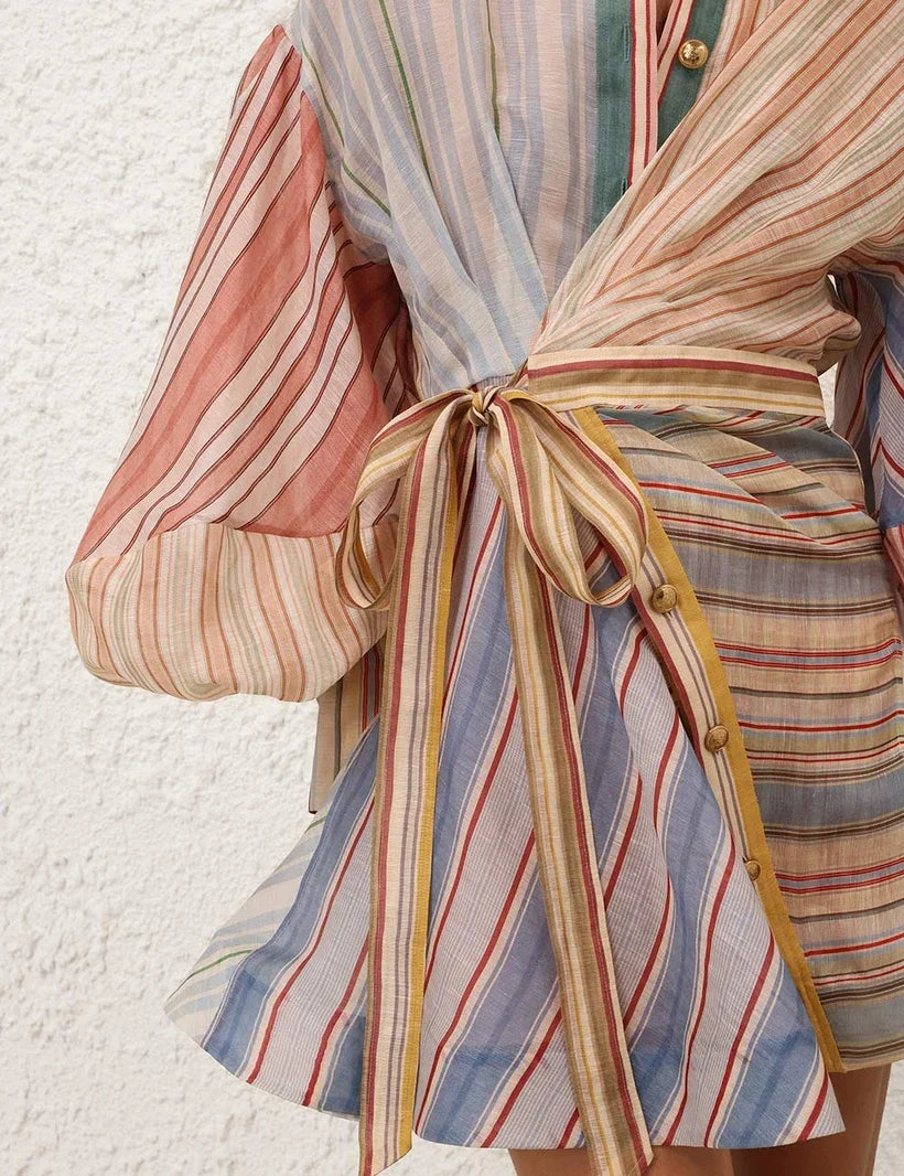 Rebellion Striped Mini Dress