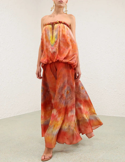 Luna Twist Bandeau Gown