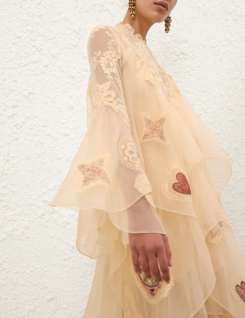 Hypnotic Cascading Gown