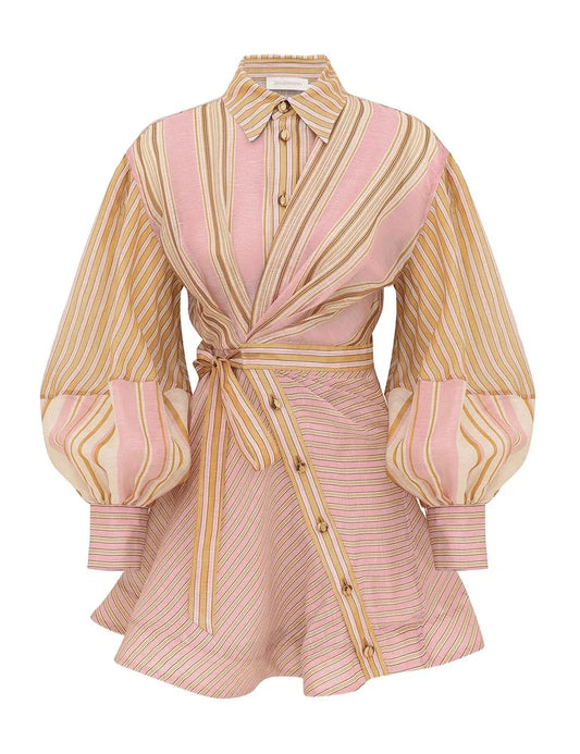Alchemy Striped Mini Dress